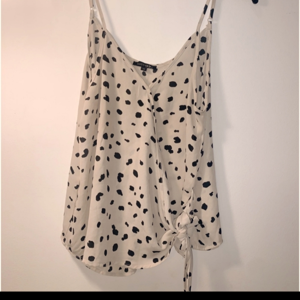 Cream and black top xxl
